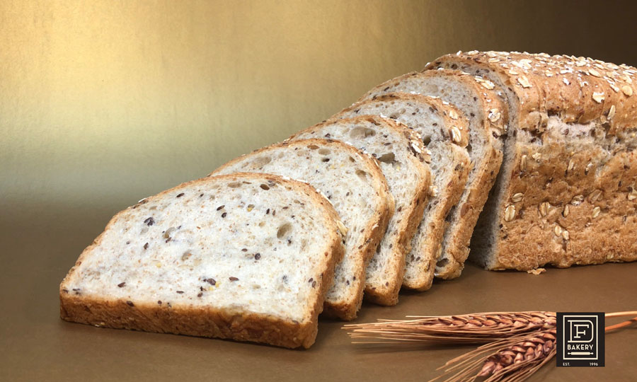 Multigrain Wheat, Oats Topped Bread Loaf from DF Bakery
